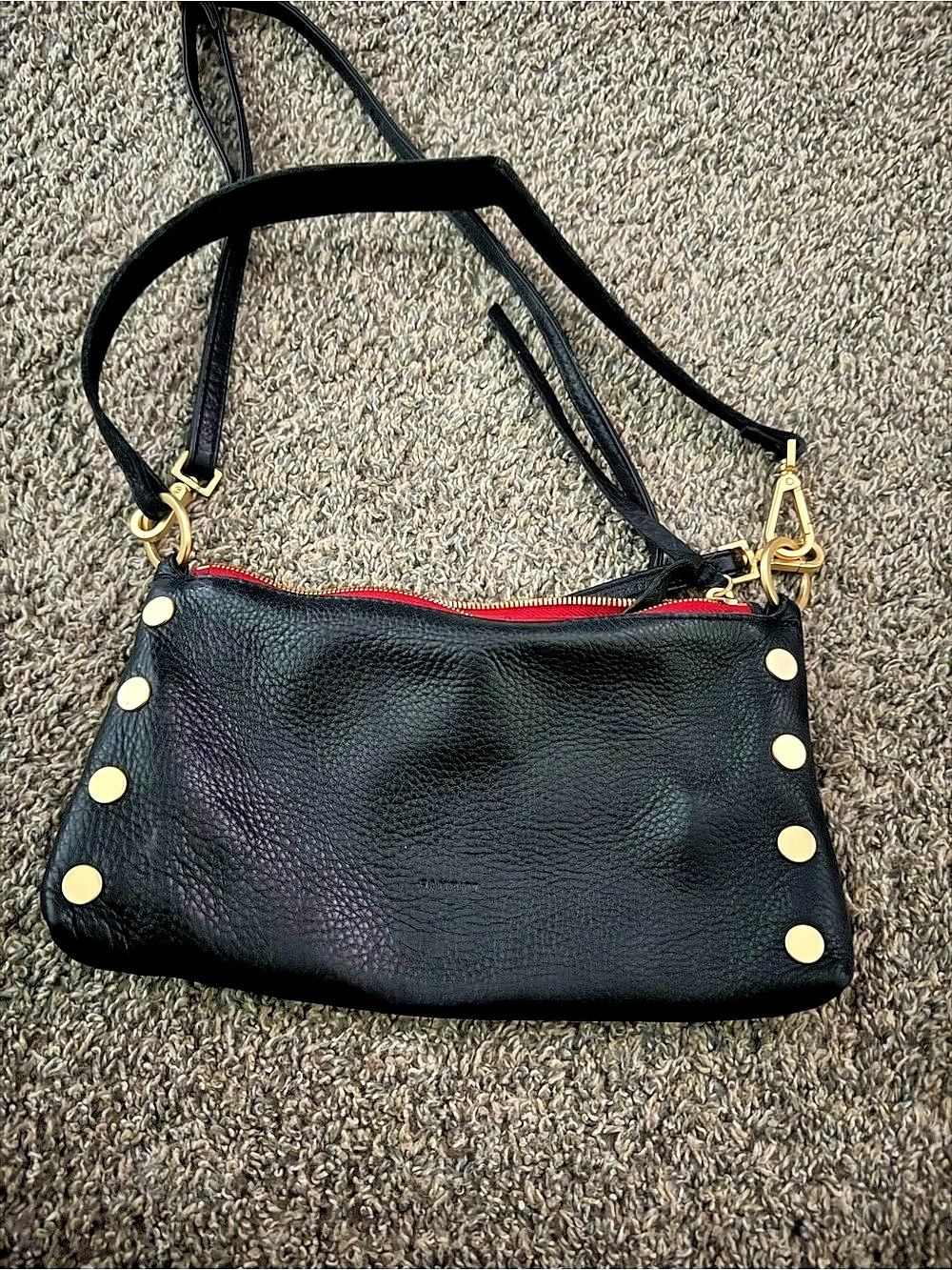 Hammitt Tony Small Crossbody Black & Red Shoulder Bag